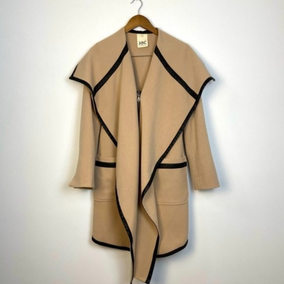Jacqueline Conoir Jackets & Blazers - Jacqueline Conoir Beige Watefall Jacket